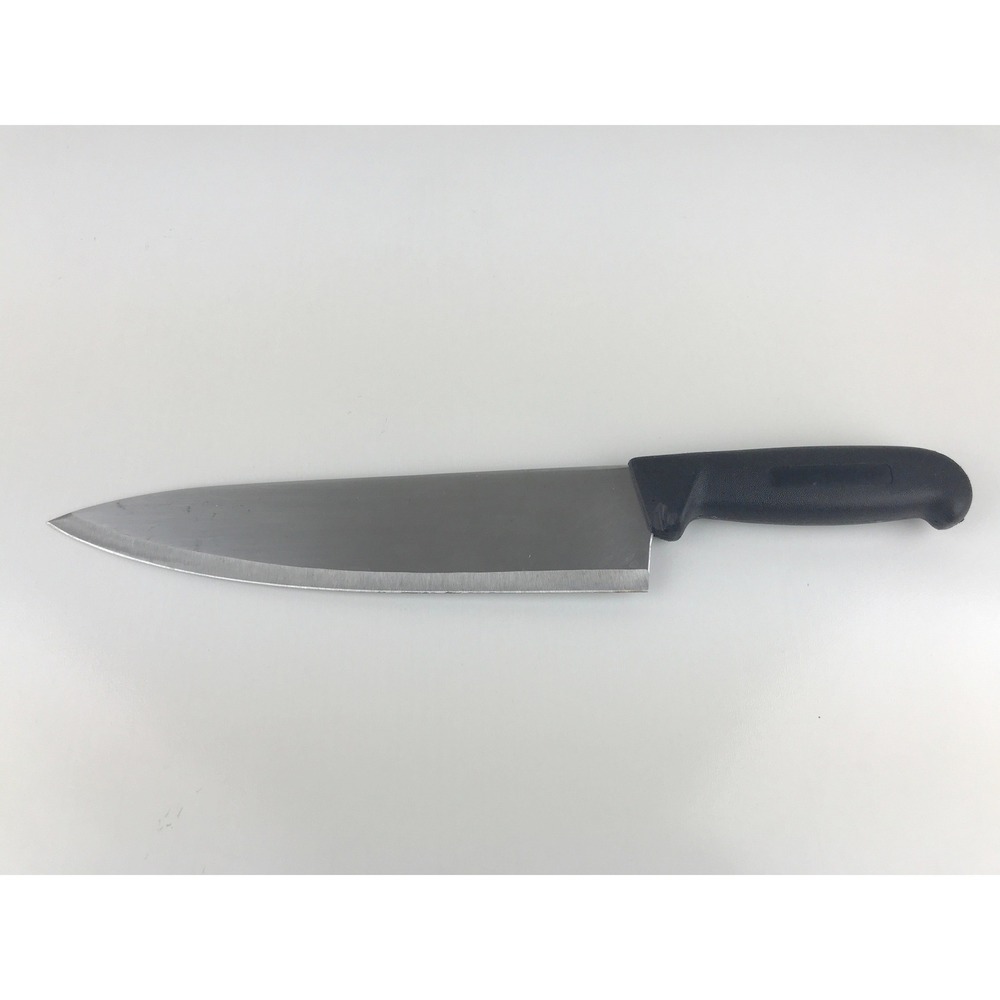 Columbia Cutlery Chef Kitchen‎ Knife Stainless Steel Black Handle Blade 9.5"